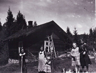 Husmannsplass Kullebund Dalefjerdingen ca. 1930
Kullerud plass under Bøler Dalefjerdingen, nå reve¨t
Nøkkelord: husmann;plass;kullebund;barn;jenter;kvinner;unger